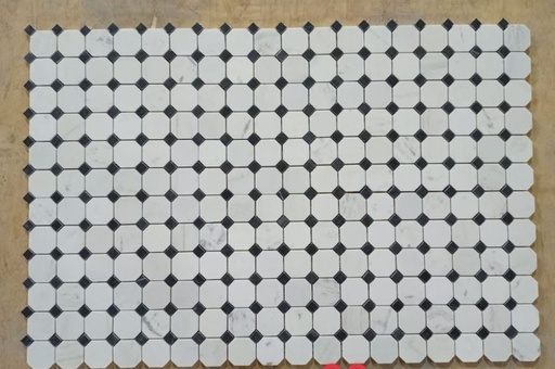 [LUX-G48P147] Đá Mosaic tự nhiên bát giác mix 48x48 LUX-G48P147