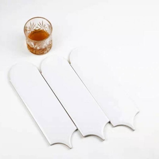 [HCM_M9300] Gạch thẻ Trung Quốc, Trắng bóng lông vũ, KT 90x308 mm, M9300 (1 hộp/ 40 viên/ 1m2)