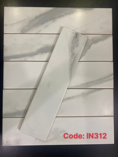 [IN312] Gạch thẻ vân khói mờ 75x300mm mã IN312