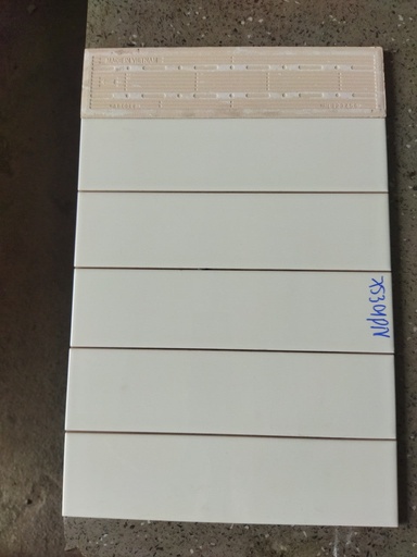 [STA75301PN] Gạch thẻ Việt Nam, Trắng kem bóng phẳng, KT 75x300 mm, STA75301PN, Loại 1 (1 hộp/ 50 viên/ 1.125m2)