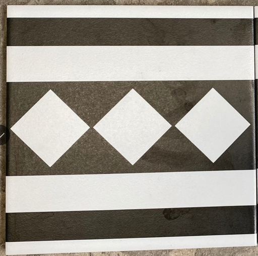 [2025A] Gạch Bông Trung Quốc, men mờ xương porcelain, KT 200x200mm, viền 2025A (1 hộp/25 viên/1m2)