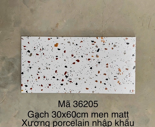 [36205] Gạch Terrazo porcelain men matt  300x600mm (36205) (1h/1.44m/8v)