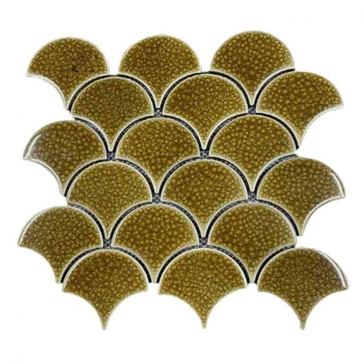 [90070] Gạch Mosaic vảy cá men rạn 90070