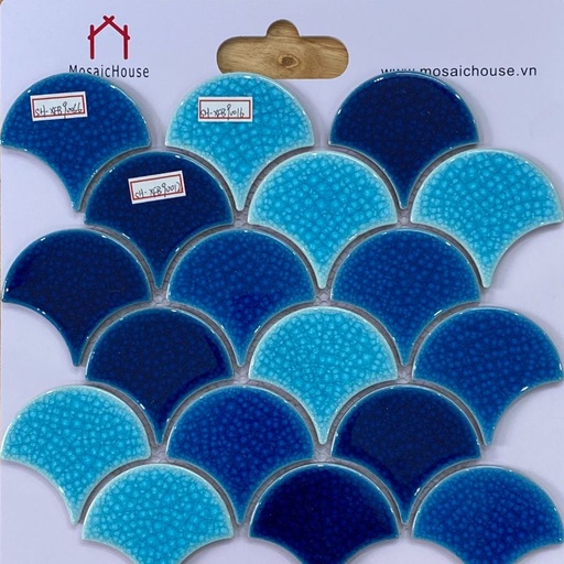 [MHF29] Gạch Mosaic Vảy Cá Rạn 2 lớp MHF 29