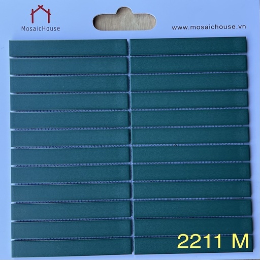 [2211M] Gạch Mosaic Que Đũa 2211M Màu Xanh