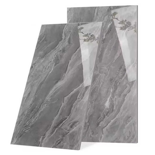 [106886096176] Gạch lát nền vân đá cẩm thạch màu xám đậm 600 x 1200 mm