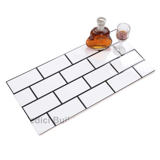 [262074280] Gạch ốp tường men hiện đại 300*600mm màu xanh đen trắng