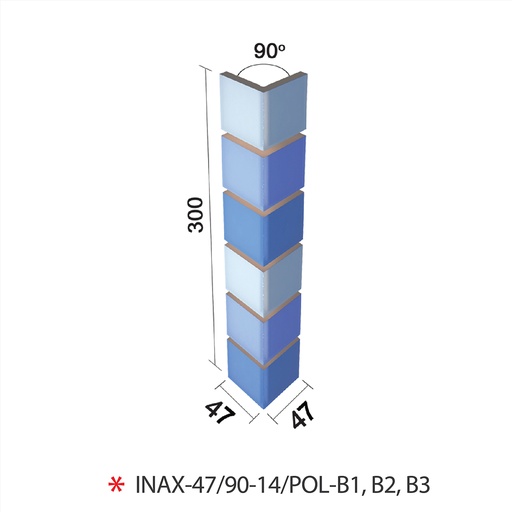 [INAX-47/90-14/POL-B1] GẠCH GÓC 47