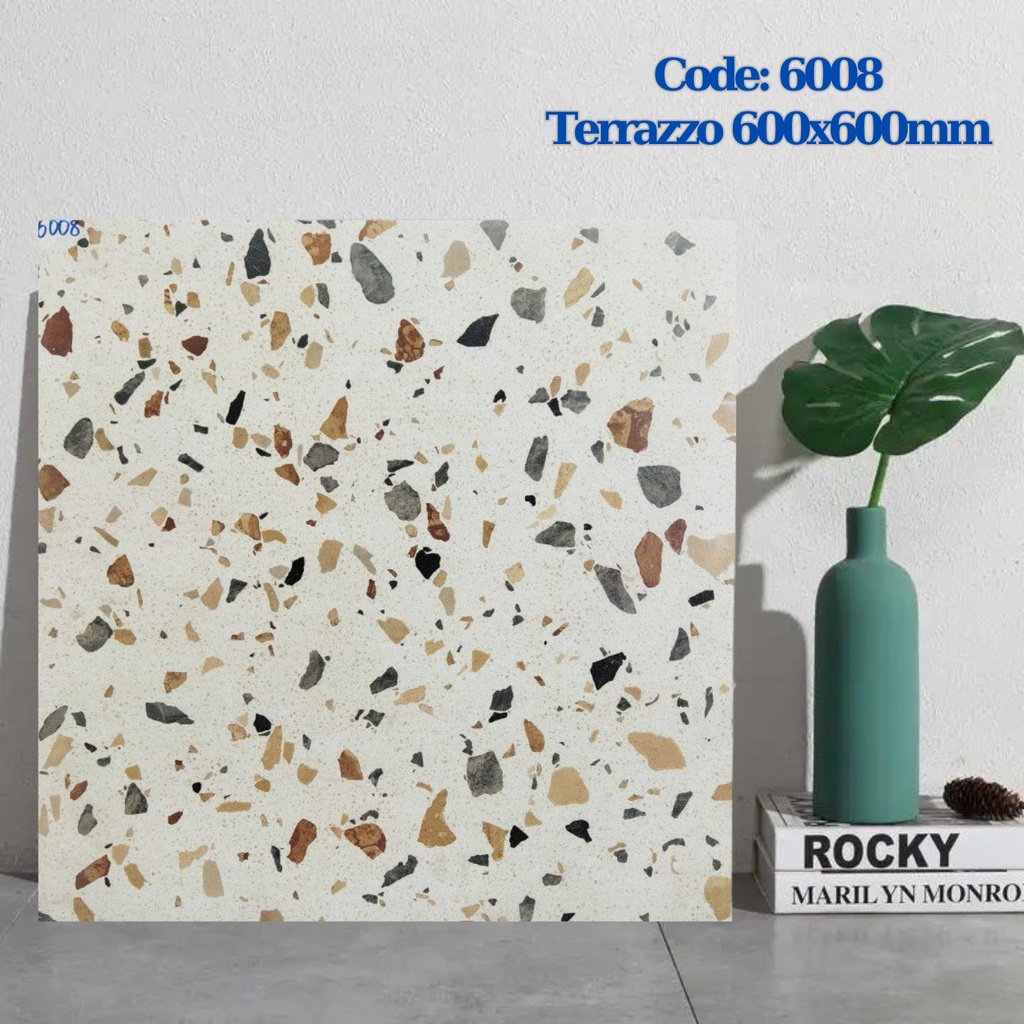 Gạch Terrazzo 600x600mm Men Matt 6008