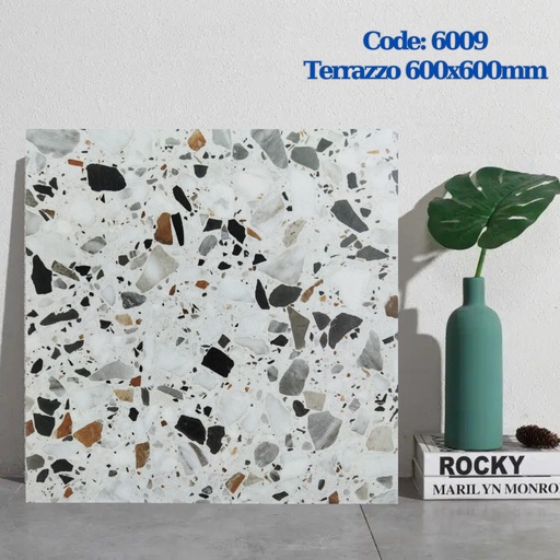 [6009] Gạch Terrazzo 600x600mm Men Matt 6009