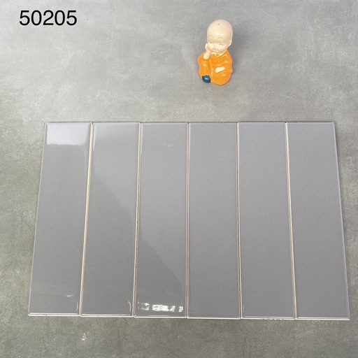 [PSTA50205] Gạch thẻ cao cấp xám đậm bóng phẳng kt 50*200