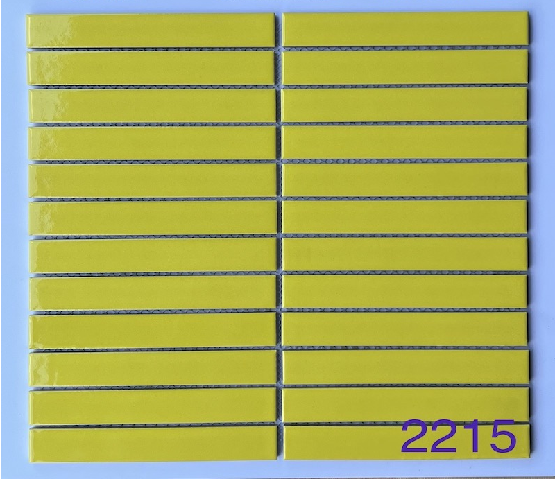 Gạch Mosaic que đũa màu vàng MHT 2215