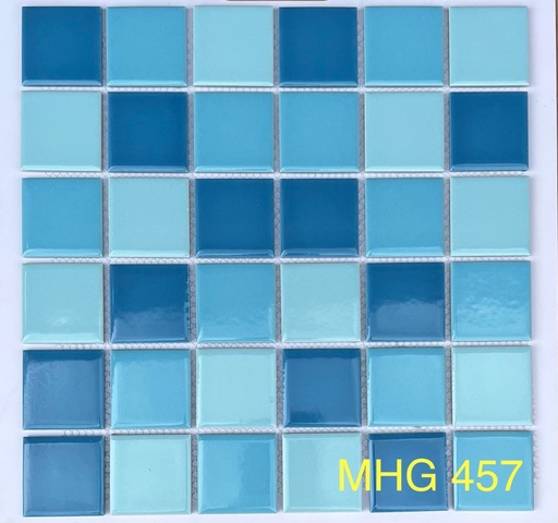 [MHG 457] Gạch Mosaic gốm men trơn 48x48x6mm MHG 457