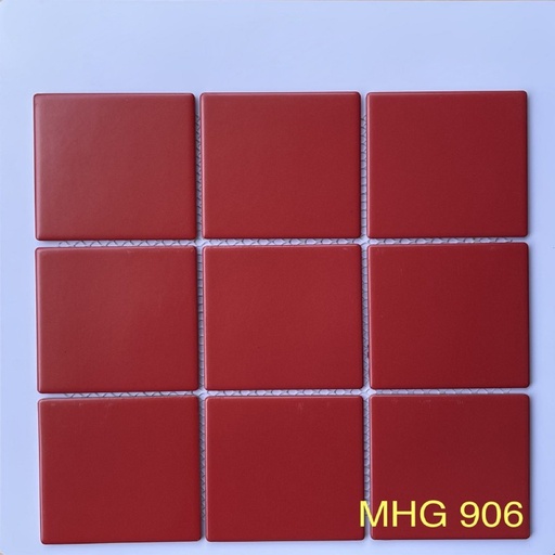 [MHG 906] Gạch Mosaic gốm 97x97mm đỏ mờ MHG 906