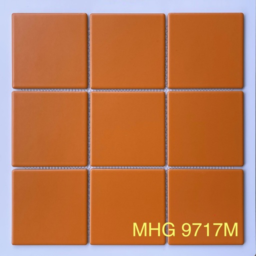 [MHG 9717M] Gạch Mosaic gốm 97x97mm cam mờ MHG 9171M