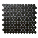 Gạch Mosaic Lục Giác 23x26mm Đen Chip mã MHG 9528